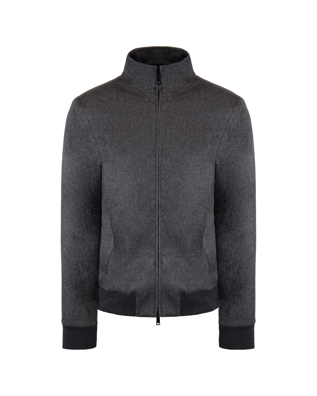 Emporio Armani Gray Blouson Jacket Wool for men