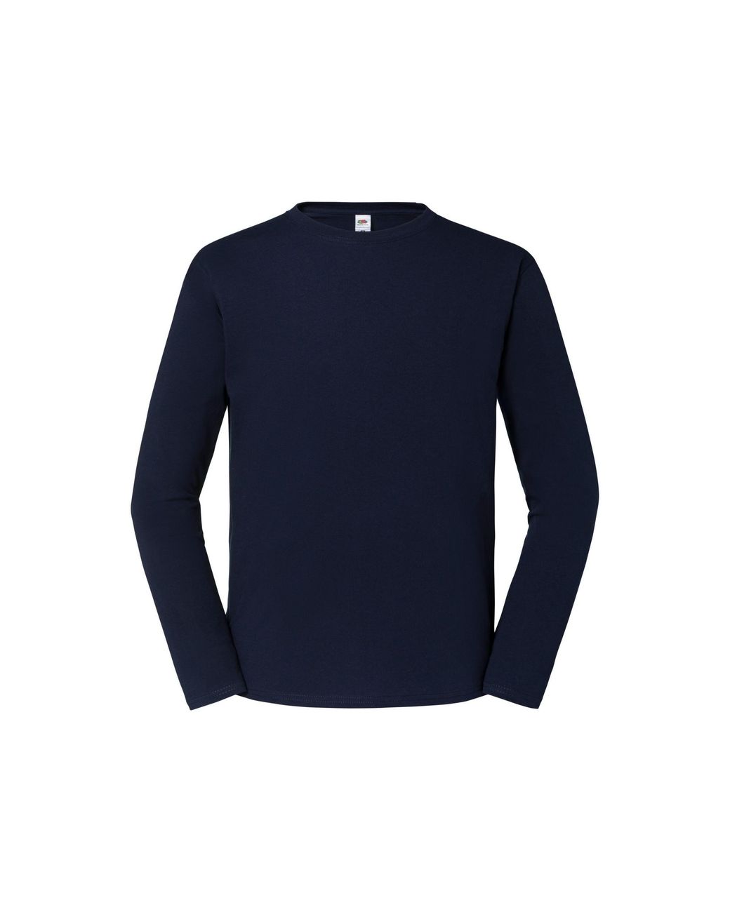 Fruit Of The Loom Blue Iconic Premium Long-Sleeved T-Shirt (Deep) for men