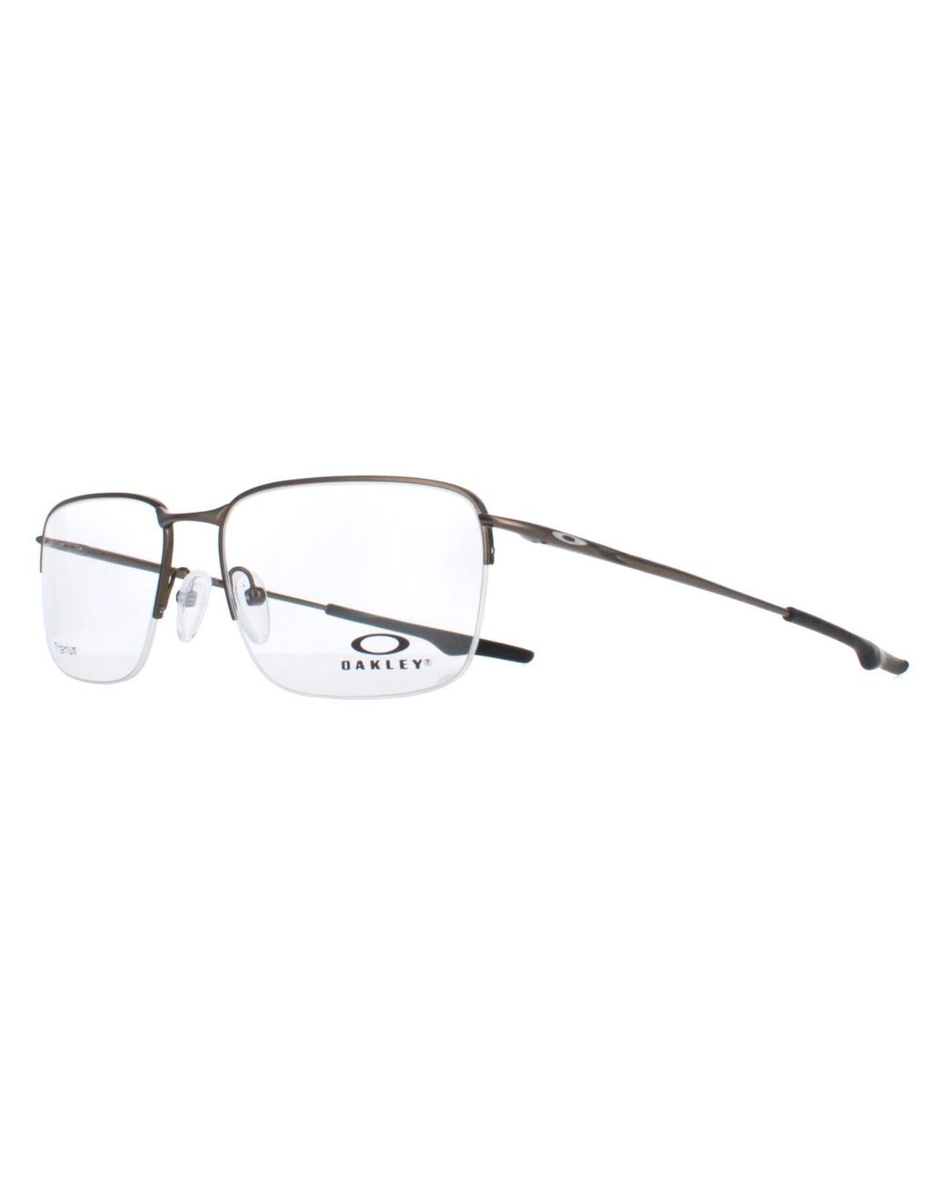 Oakley Brown Half Rimless Pewter Ox5148 Wingback Sq for men