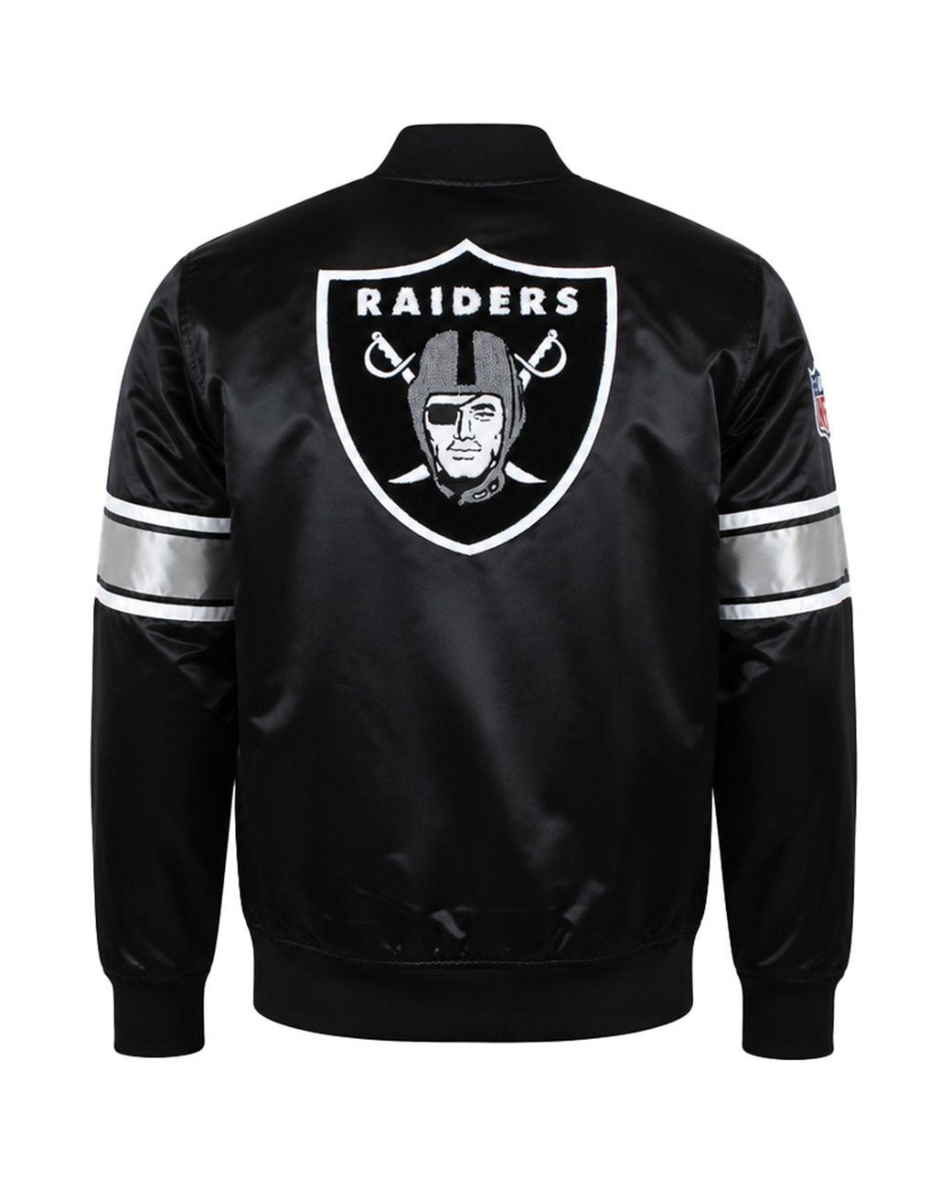 Mitchell & Ness Black Nfl Oakland Raiders Heavyweight Satin Jacket for men