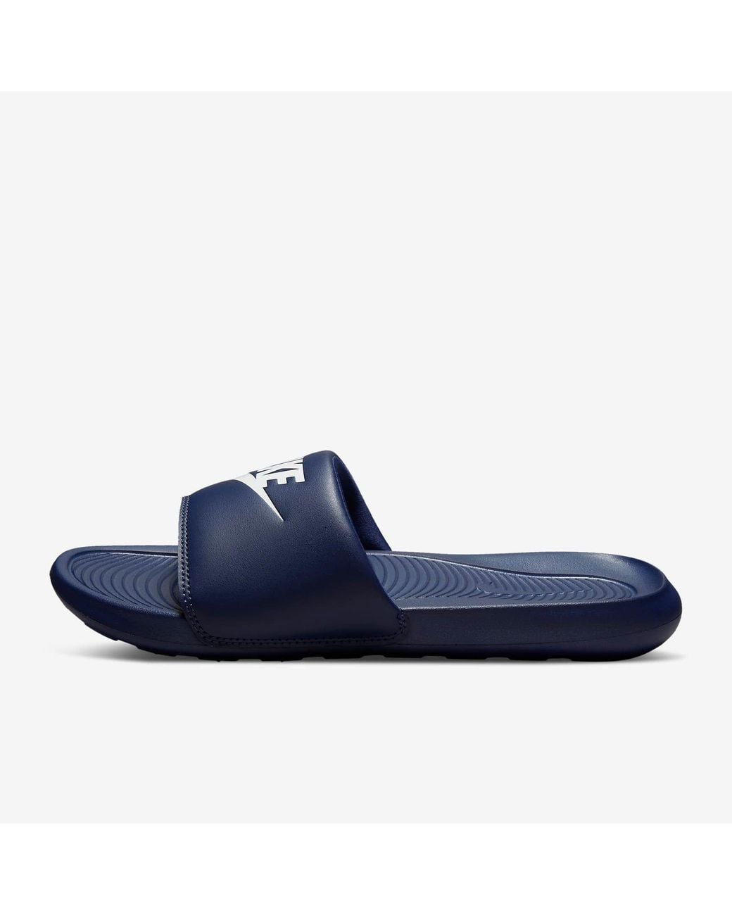 Nike Blue Victori One Slides Midnight/Midnight
