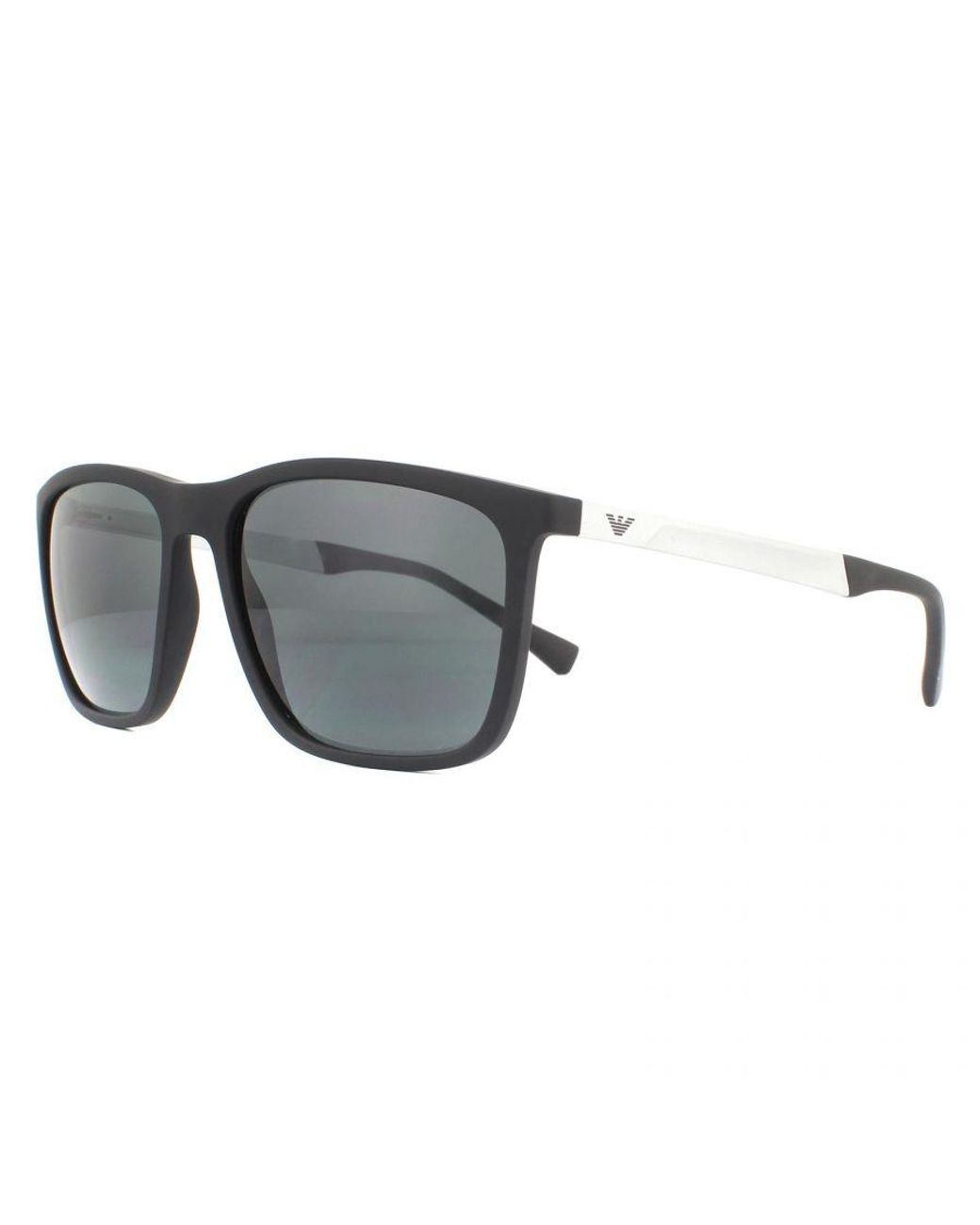 Emporio Armani Black Sunglasses Ea4150 506387 Rubber for men