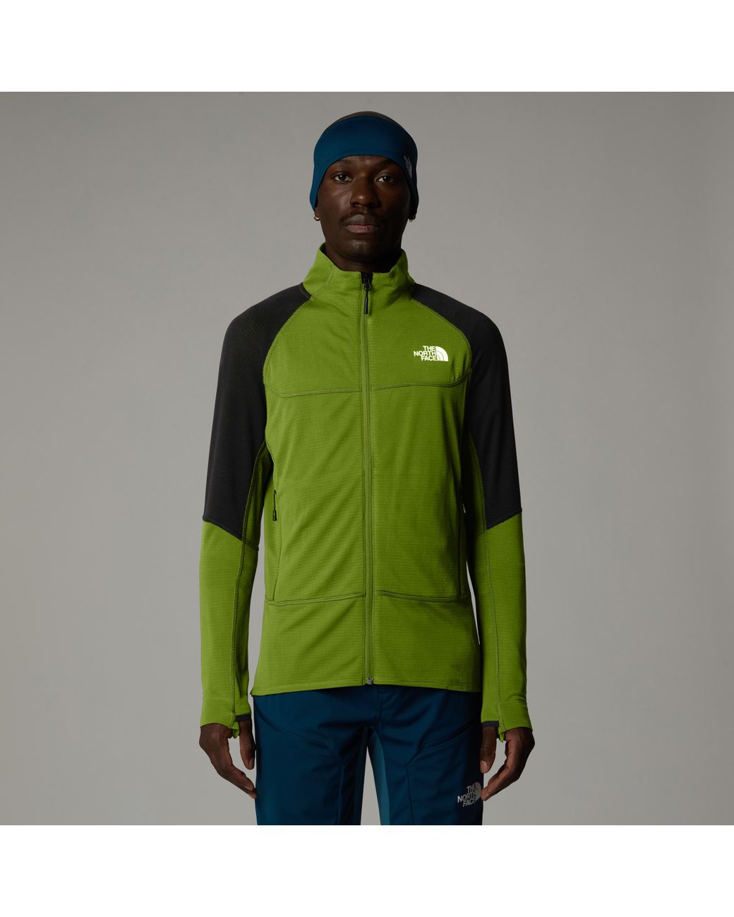 The North Face Green Bolt Polartec Power Grid Jacket Oak/Tnf for men