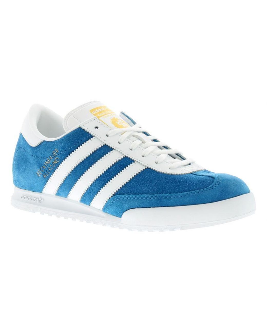 adidas Originals New /gents Blue/white Beckenbauer Trainers Leather for Men  | Lyst UK