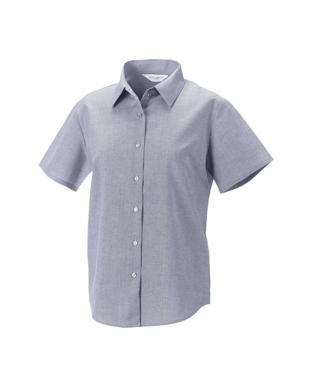 Russell Blue Collection /Ladies Oxford Short-Sleeved Shirt