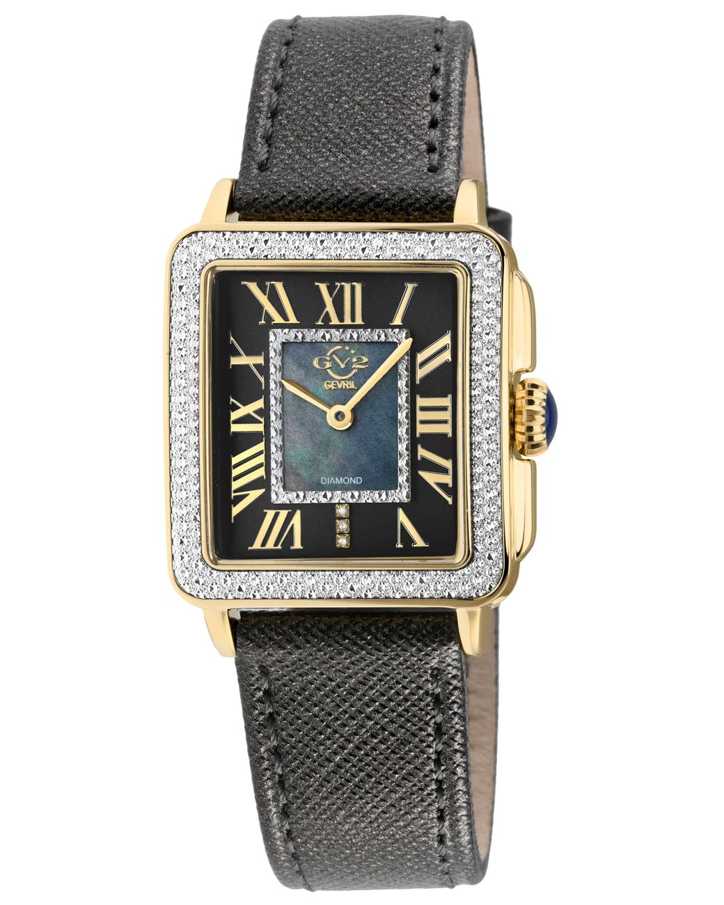 Gv2 Black Padova 12307 Swiss Quartz Diamond Watch for men
