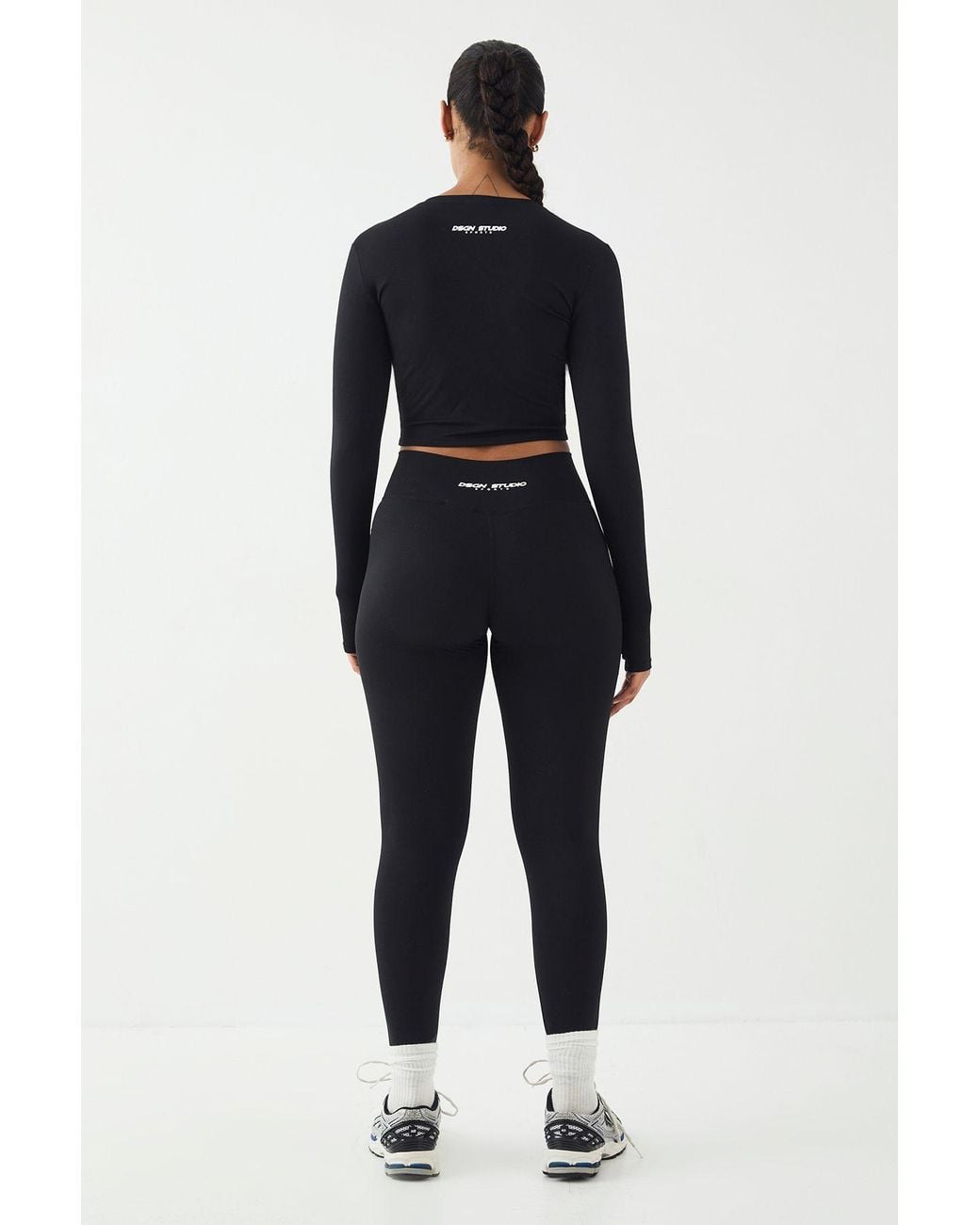 DSGN Studio Blue Highwaist Sculpt Wrap Waist Legging