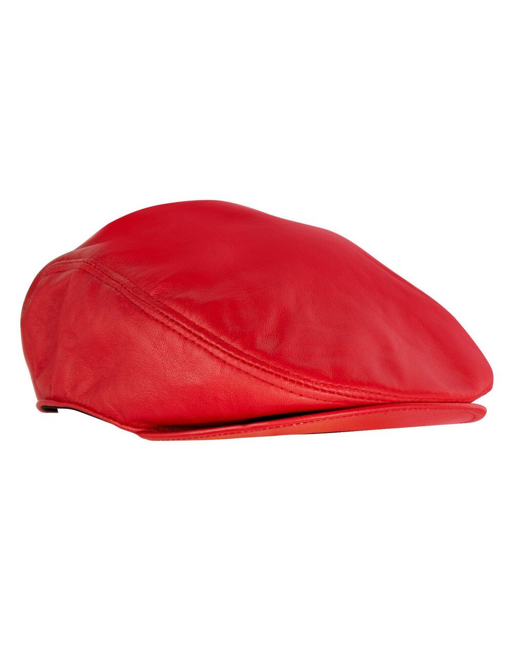Infinity Leather Red Peaky Blinders Newsboy Flat Hat for men