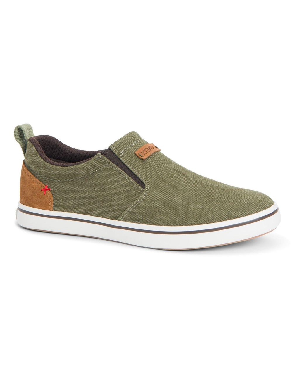 XtraTuf Green Sharkbyte Canvas Trainers for men