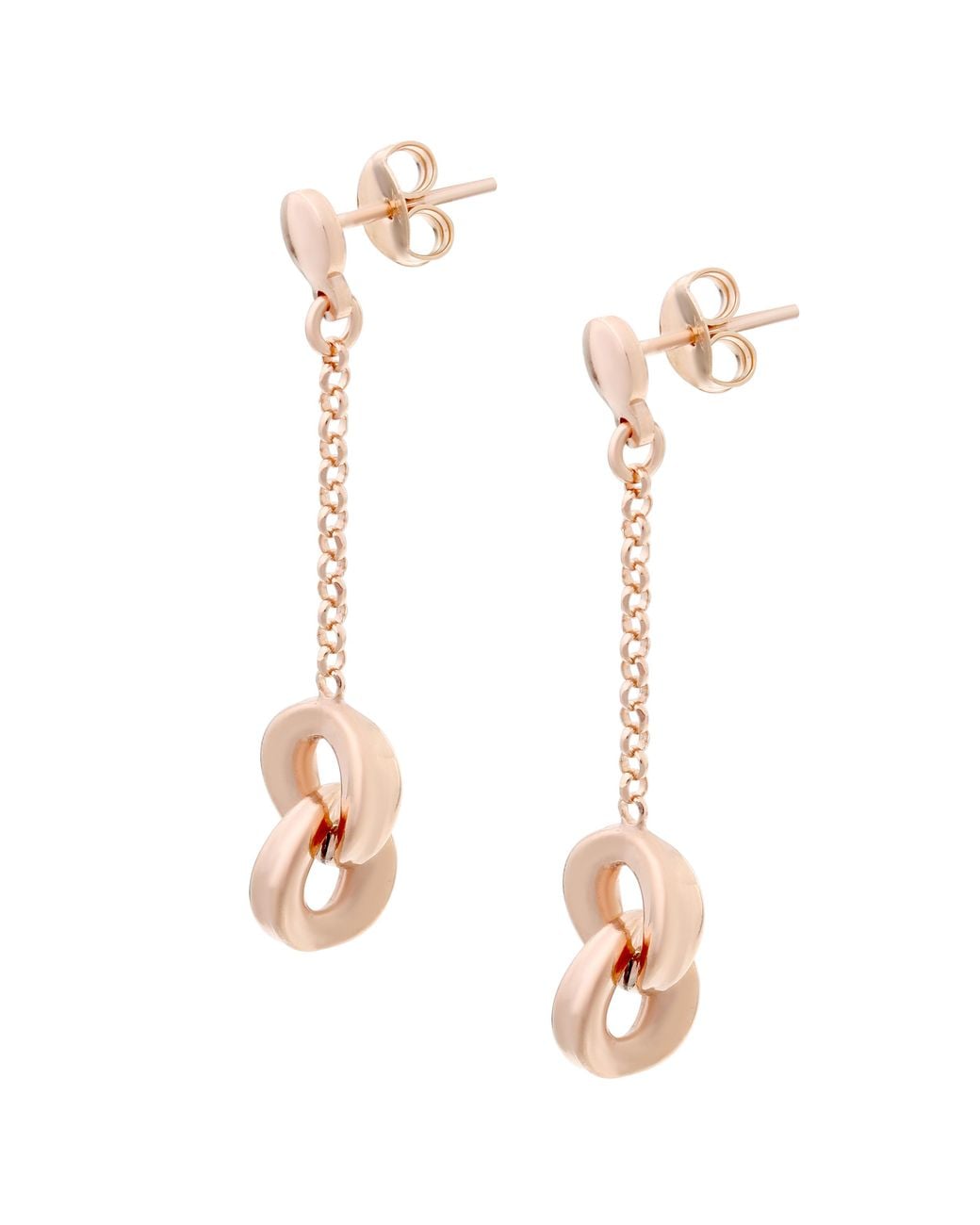 Orphelia Metallic 'Zelda' 925 Sterling Drop Earrings