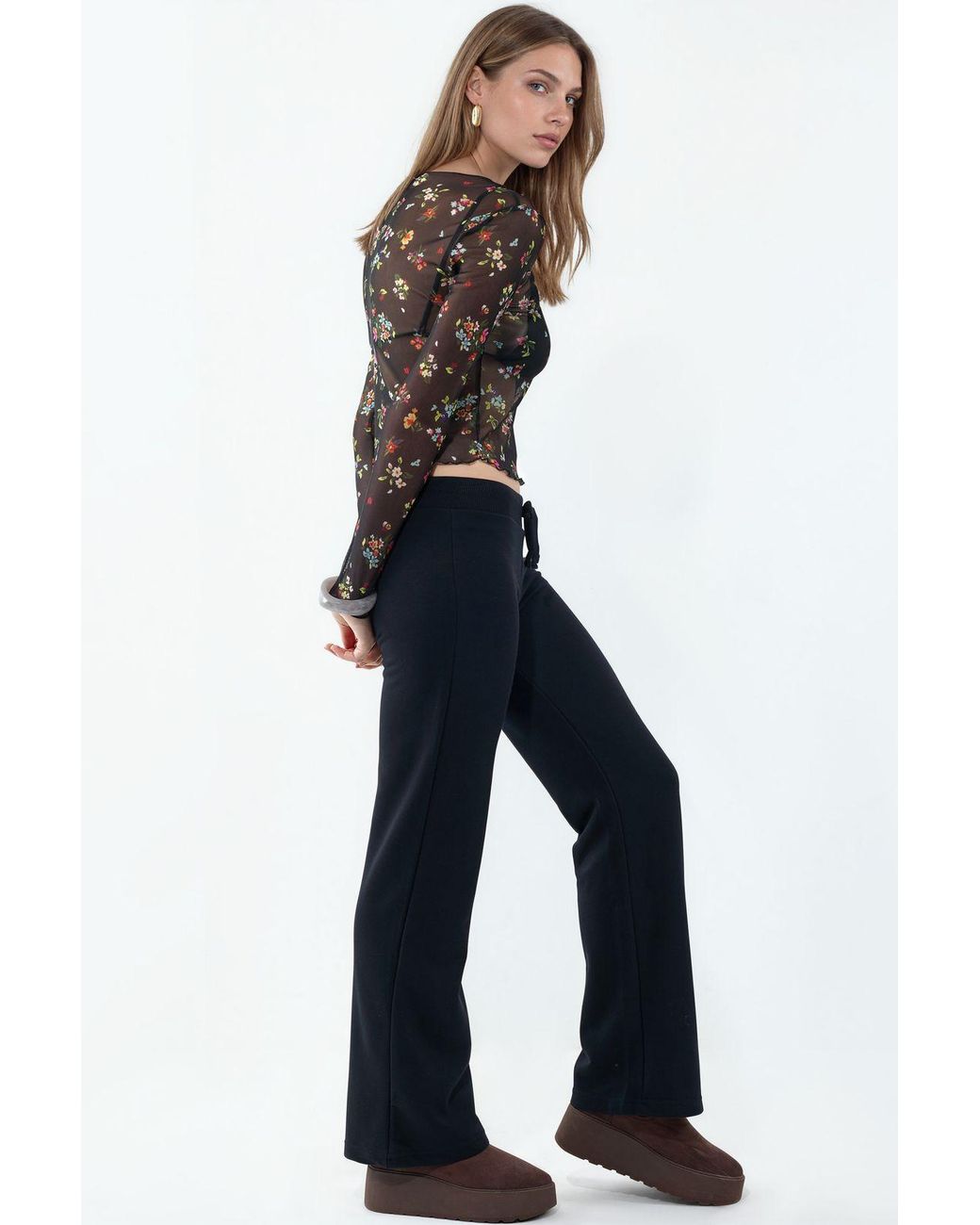 Busem Blue Straight-Leg Sweatpants