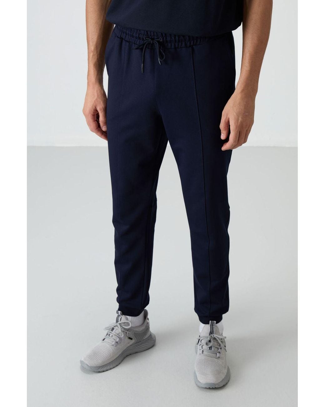 TOMMY LIFE Blue Fleece Jogger Sweatpants for men