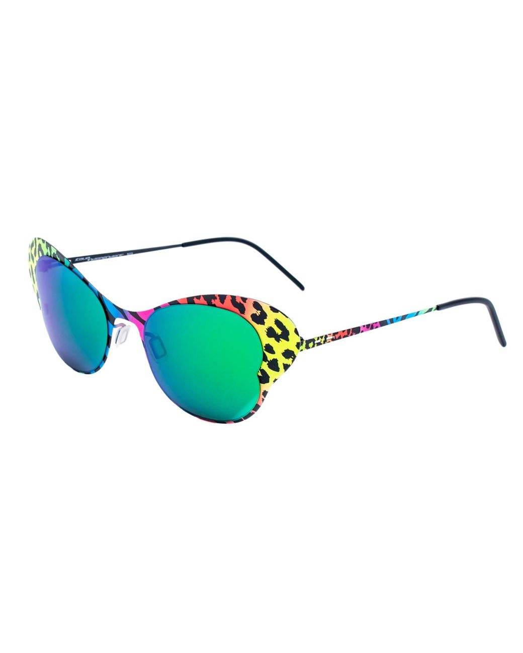 Italia Independent Green Sunglasses 50/19/140 Mm Metal