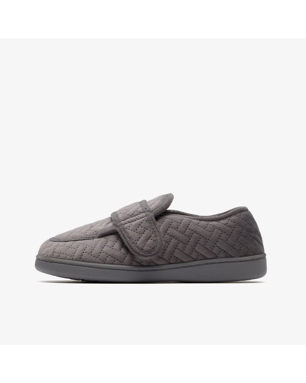 Clarks Gray Luna Charm Dark Slippers