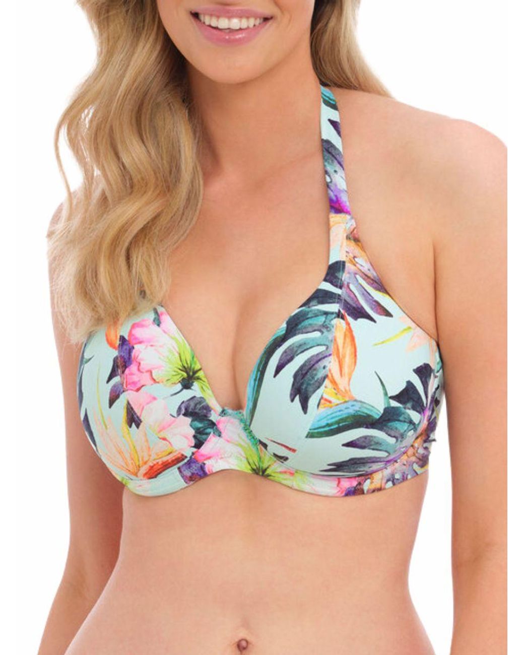 Fantasie Blue Paradiso Halter Bikini Top