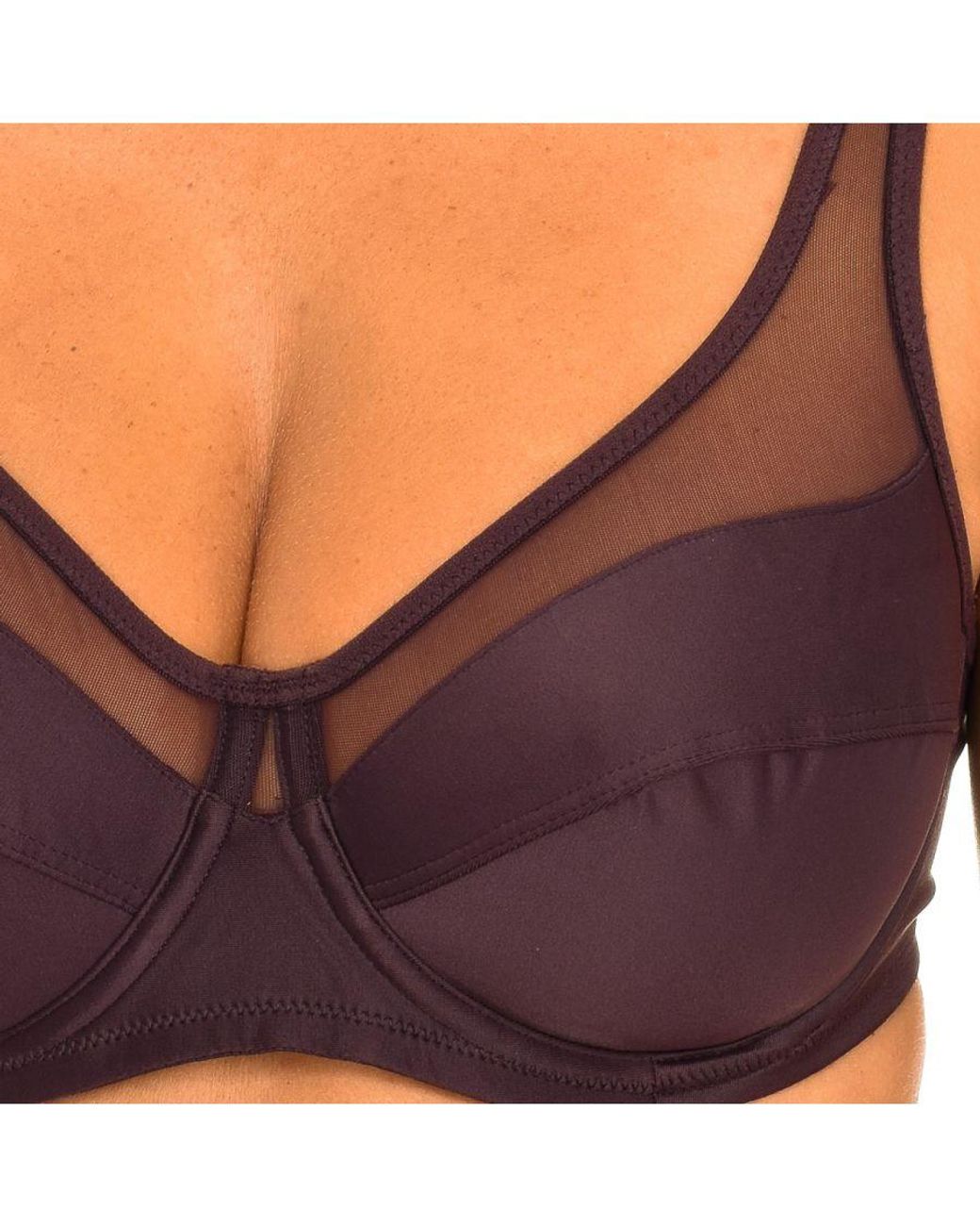 Dim Blue Generous Bra With Underwire Cups Without Foam D3983