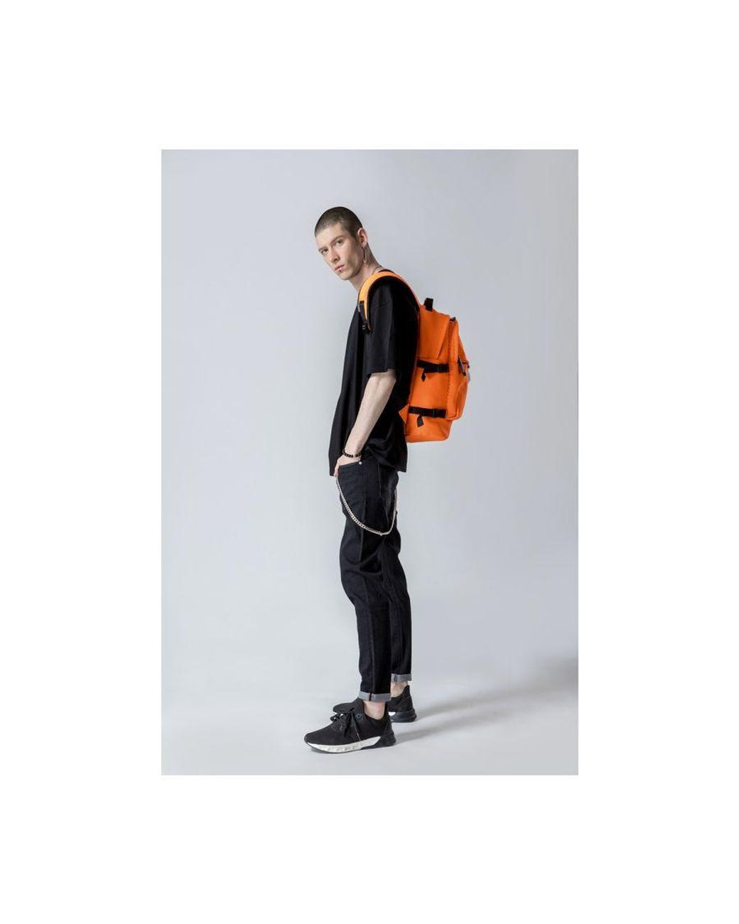 Consigned Orange Barton Backpack for men