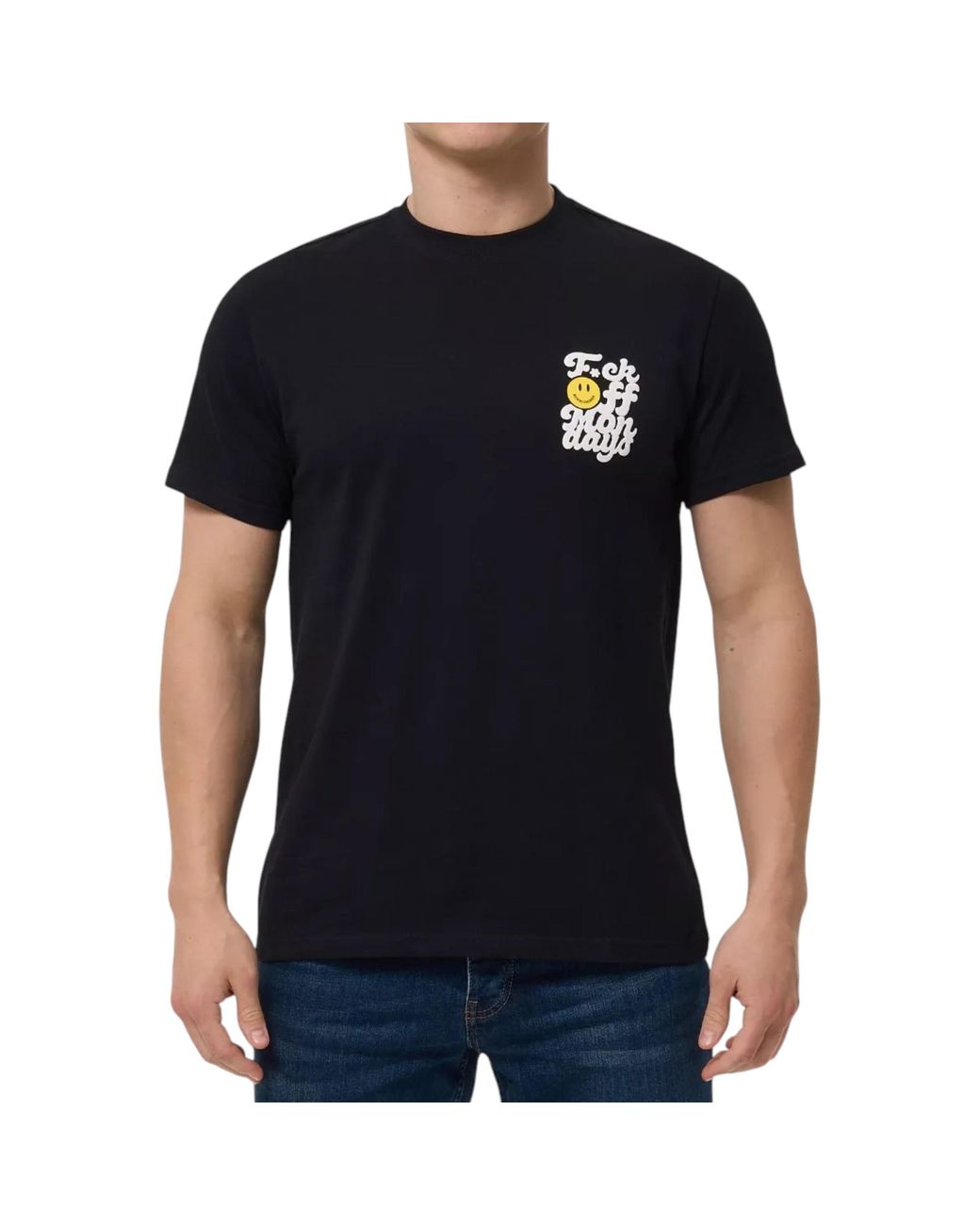 Weekend Offender Black T-Shirt Off Mondays Graphic Comfort Casual Sport Soft Top for men
