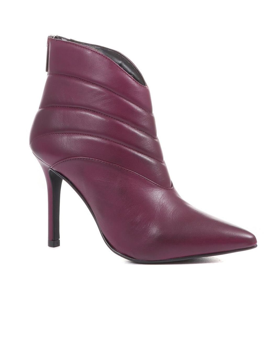 Jones Bootmaker Purple Catalina Stiletto Ankle Boots