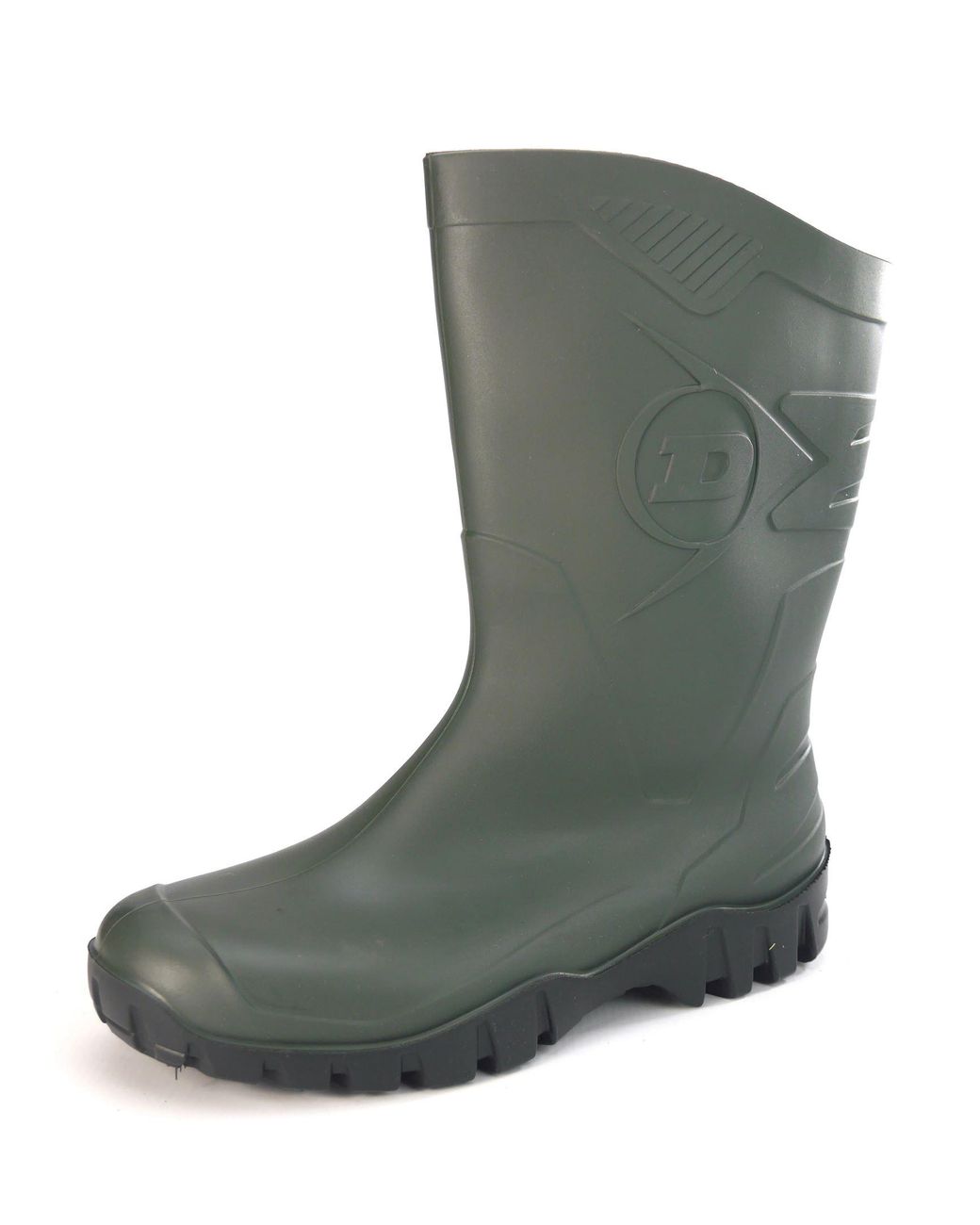 Dunlop Green Dee Calf Length Wellingtons for men