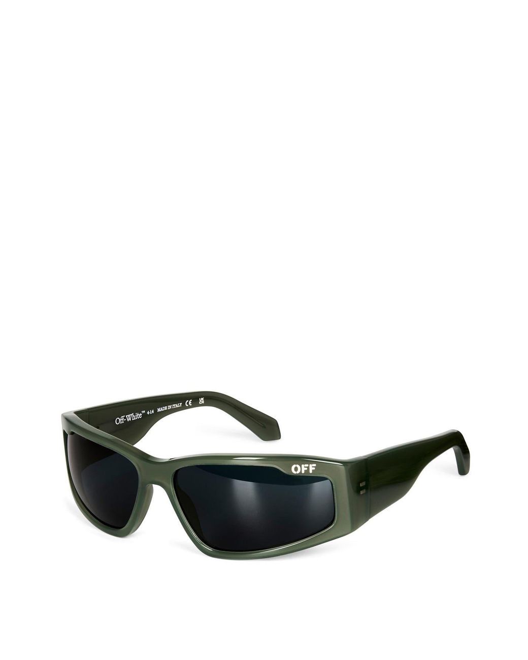 Off-White c/o Virgil Abloh Green Accessories Off Kimball Rectangle Full Rim Sunglasses for men