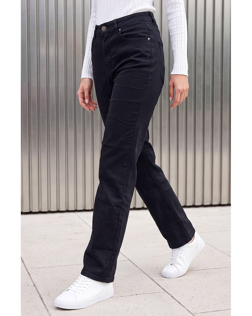 Roman Blue Straight Leg Stretch Jeans