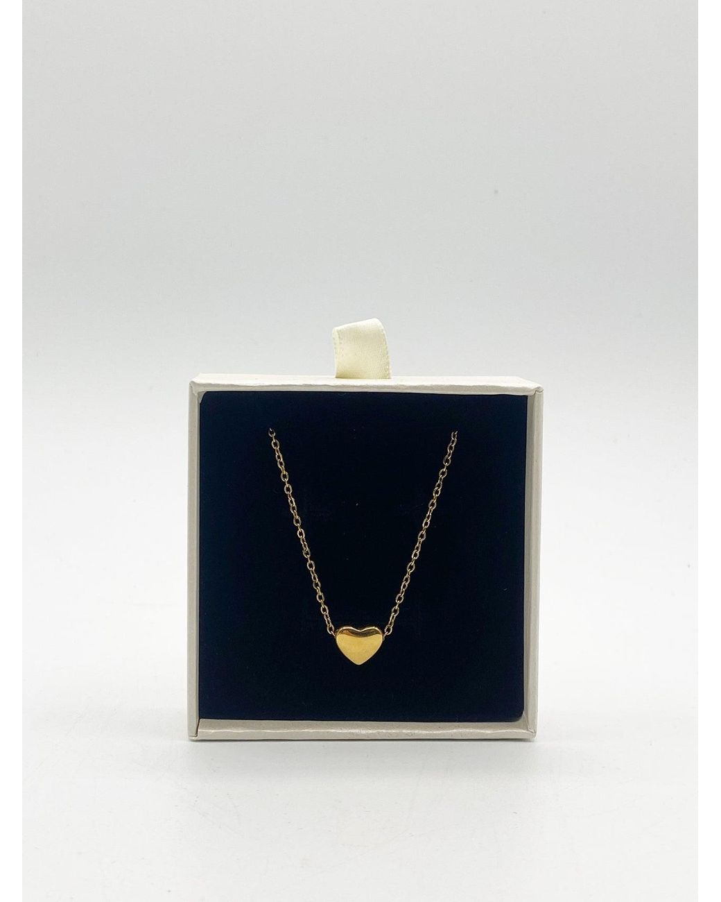 SVNX Blue Small Heart Necklace