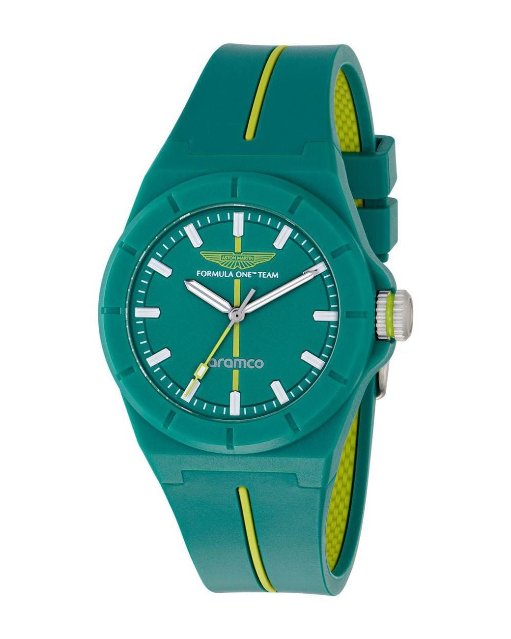Aston Martin Am Formula 1 Shd Watch Mtfh1F602 Silicone in Green for Men ...