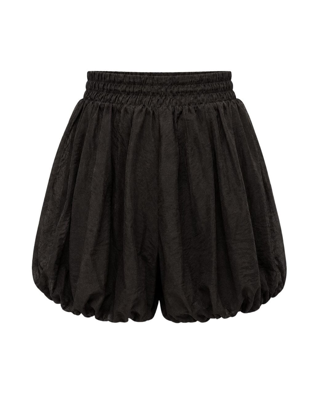 MixRay Black High-Waist Mini Shorts