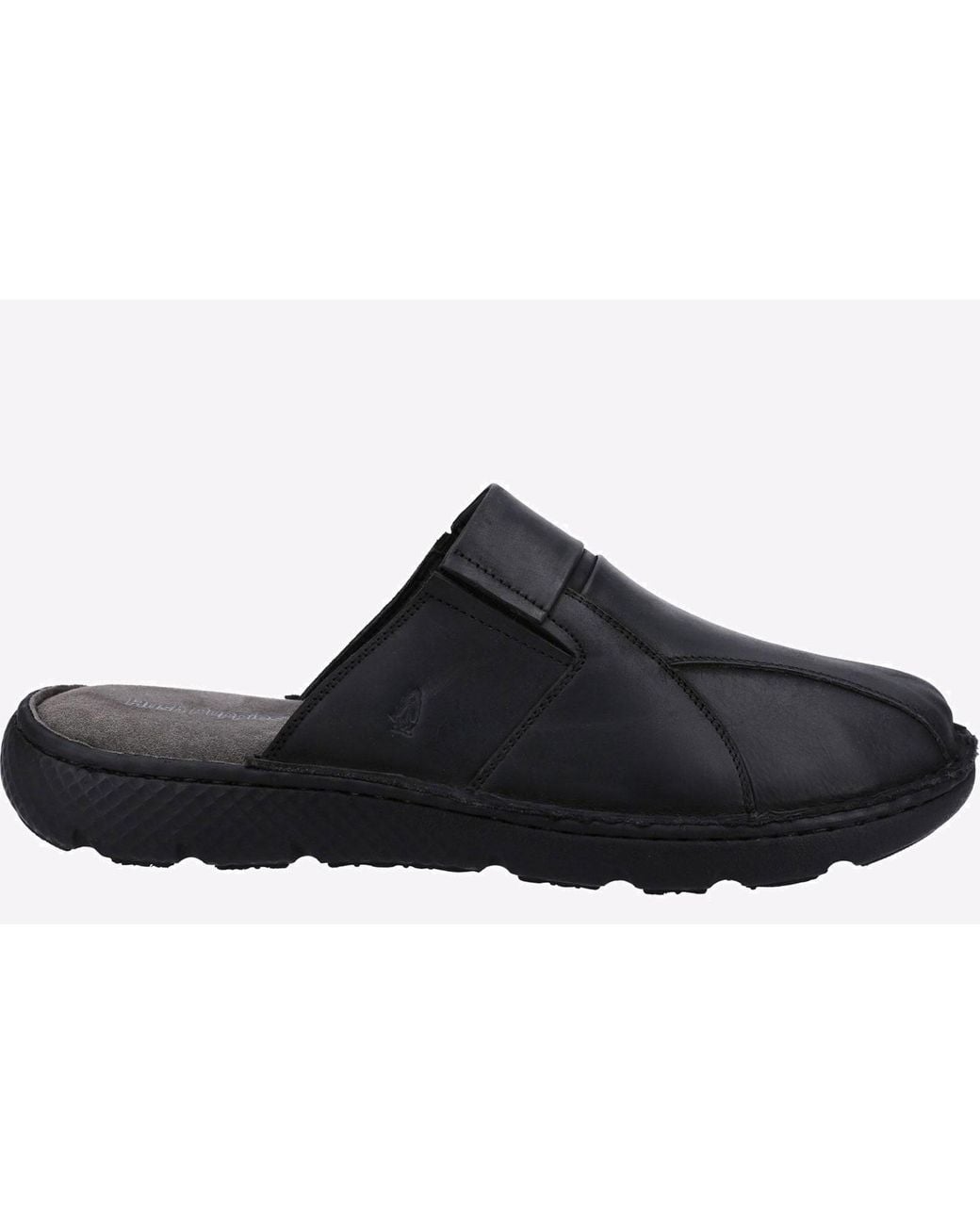 Hush Puppies Black Carson Mule Leather Sandal for men