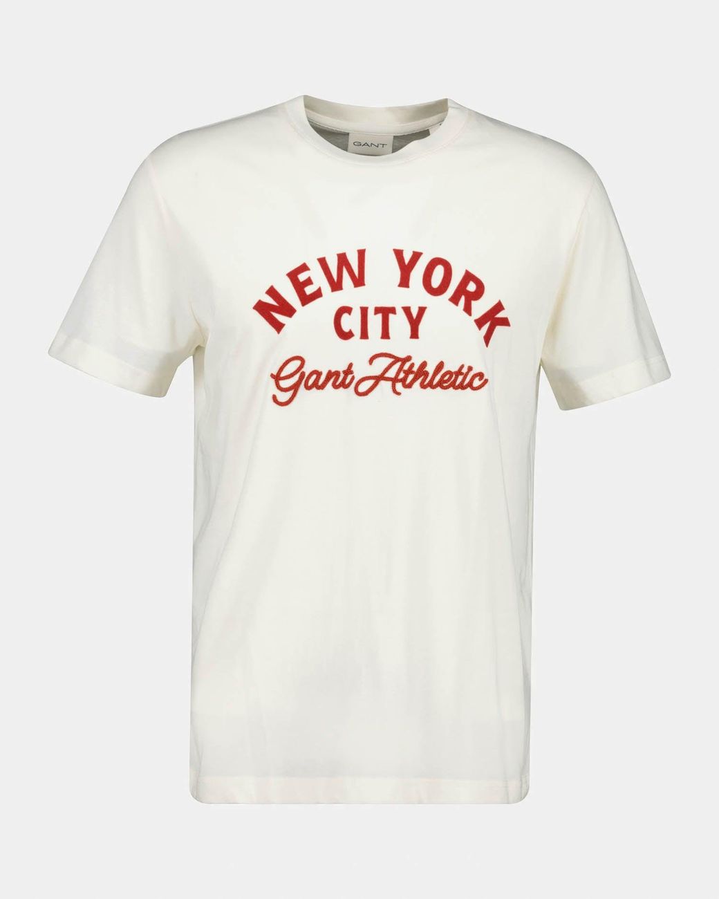 Gant White Regular Fit Short Sleeve T-Shirt for men