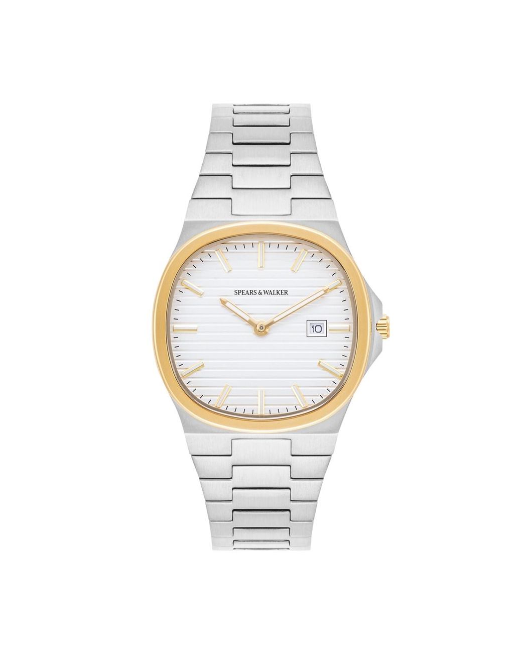 Spears & Walker Metallic Stainless Steel Watch Approx. 38.4 Mm for men