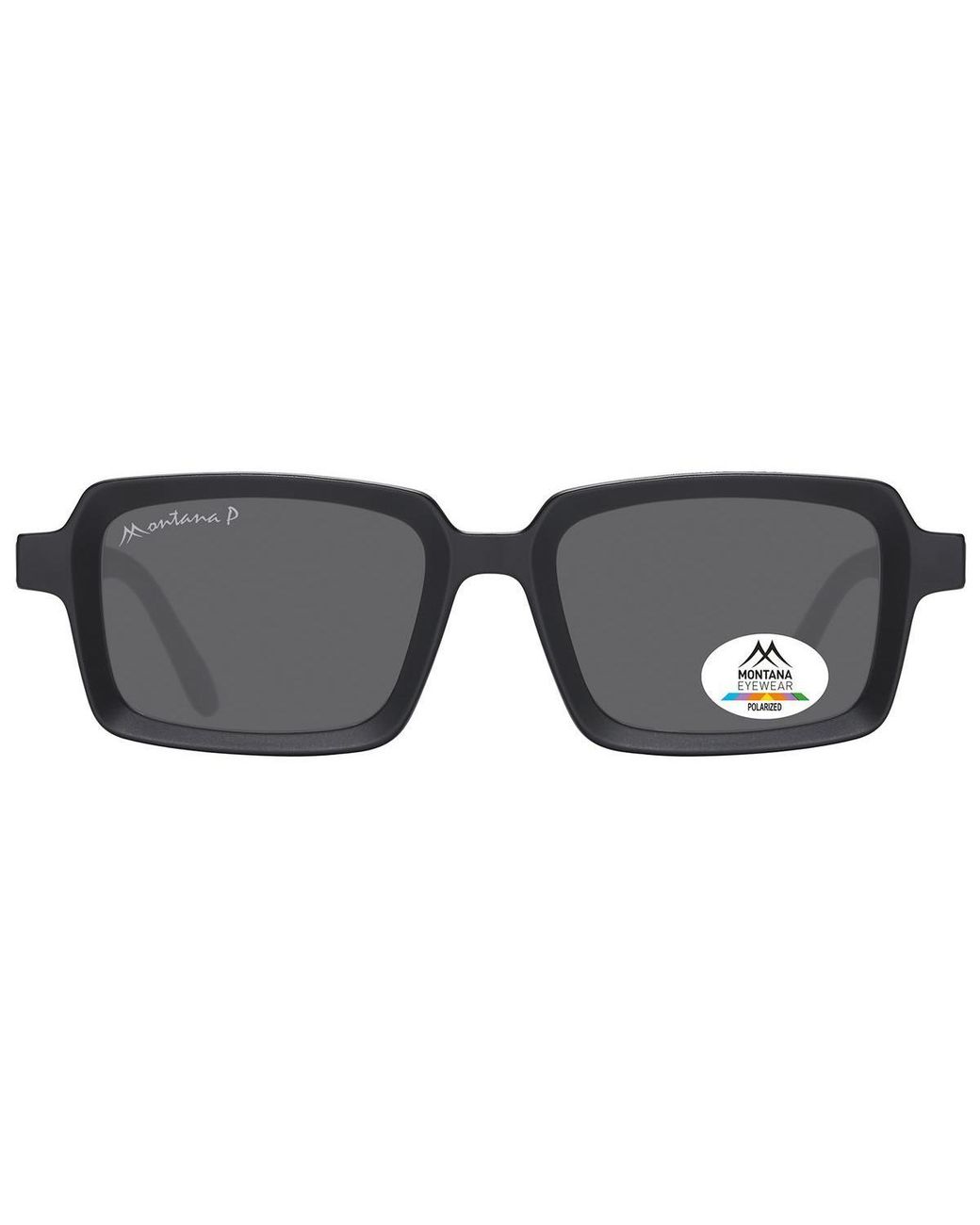 Montana Black Rectangle Matte Polarized Mp57