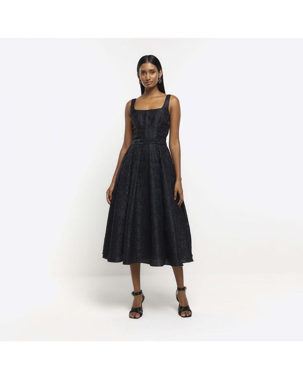 Black midi prom dress hotsell