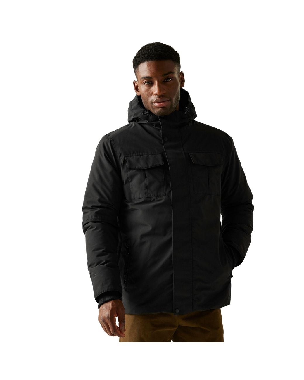 Regatta Black Eamont Insulated Waterproof Jacket for men