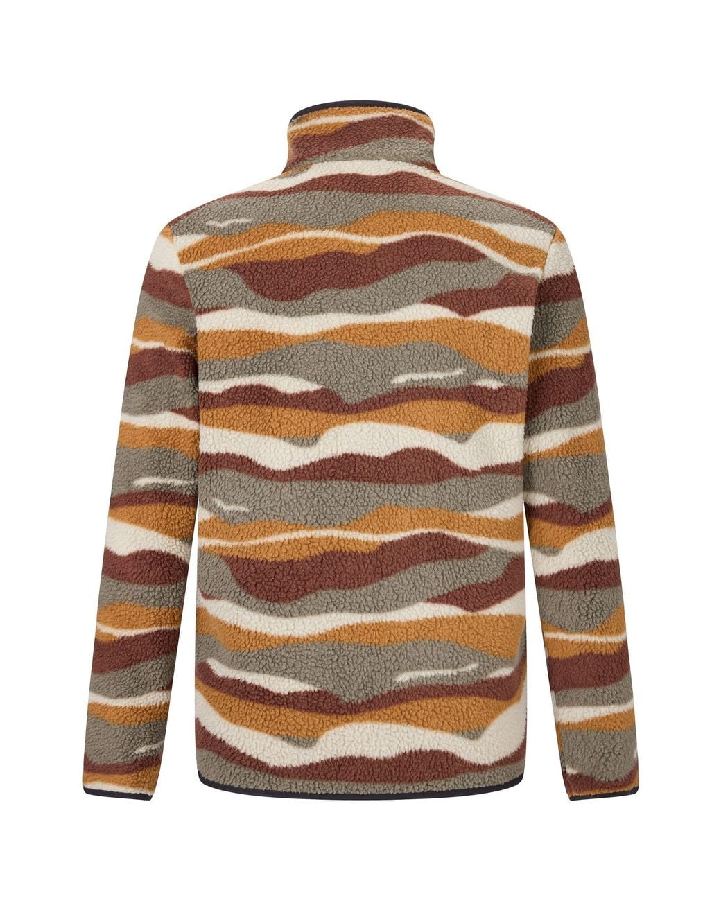 Regatta Multicolor Frankie Mountain Range Borg Full Zip Fleece Jacket (Coffee Grounds) for men