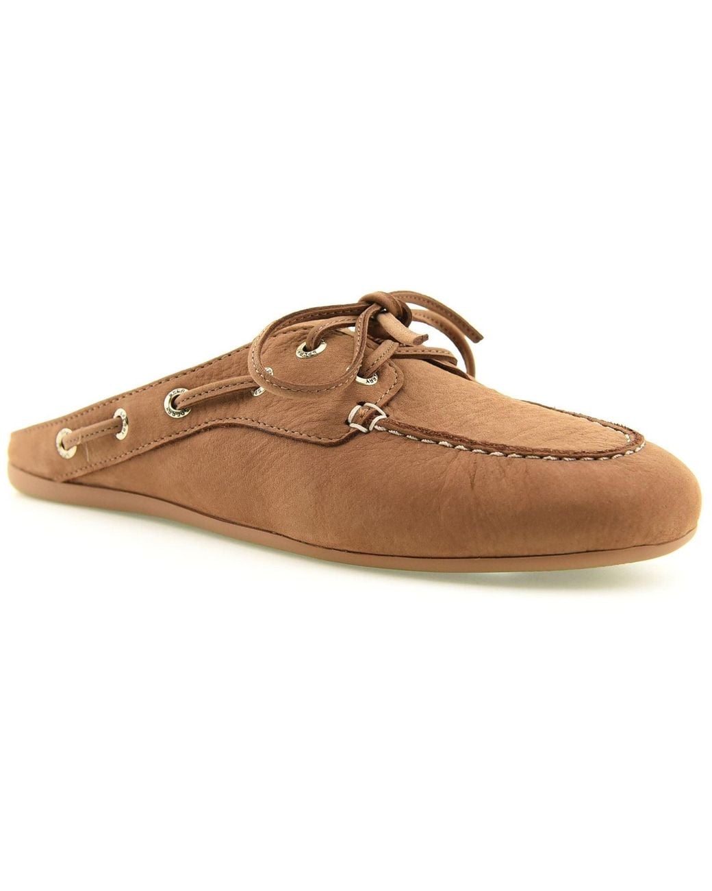 Sperry Top-Sider Brown Slimboat Leather Mules