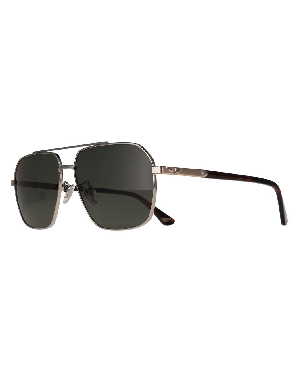 Police Green Square Shiny Palladium Splq85 New Crossroads 4 for men