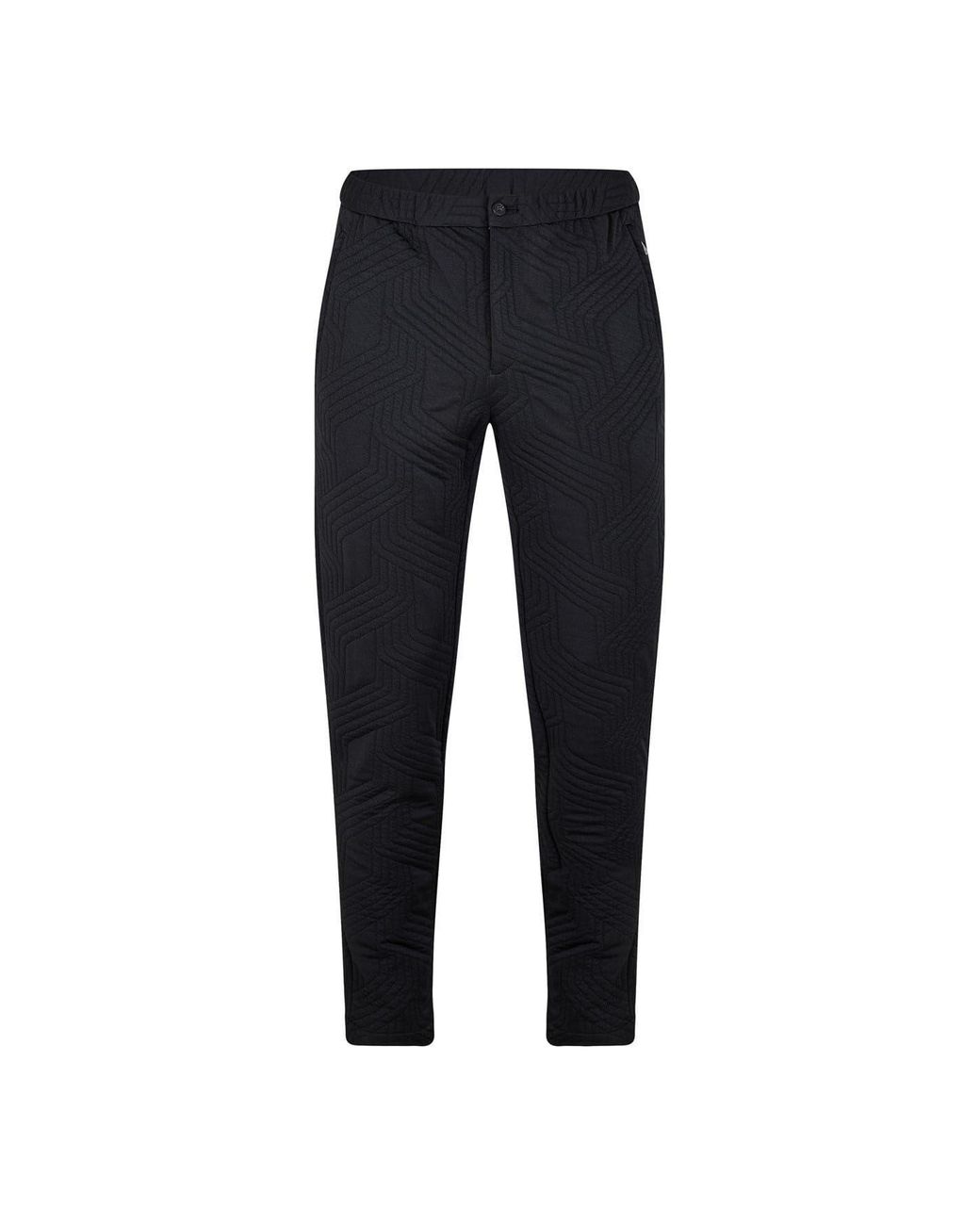 ARMANI EXCHANGE Blue Geometric Slim Cut Trousers for men