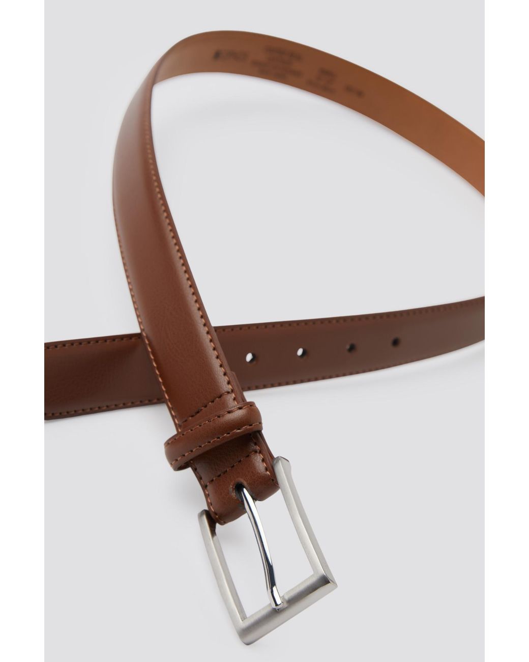 Limehaus Brown Leather And Pu Belt for men