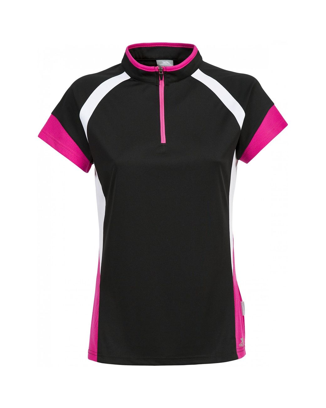 Trespass Black Ladies Harpa Short Sleeve Cycling Top