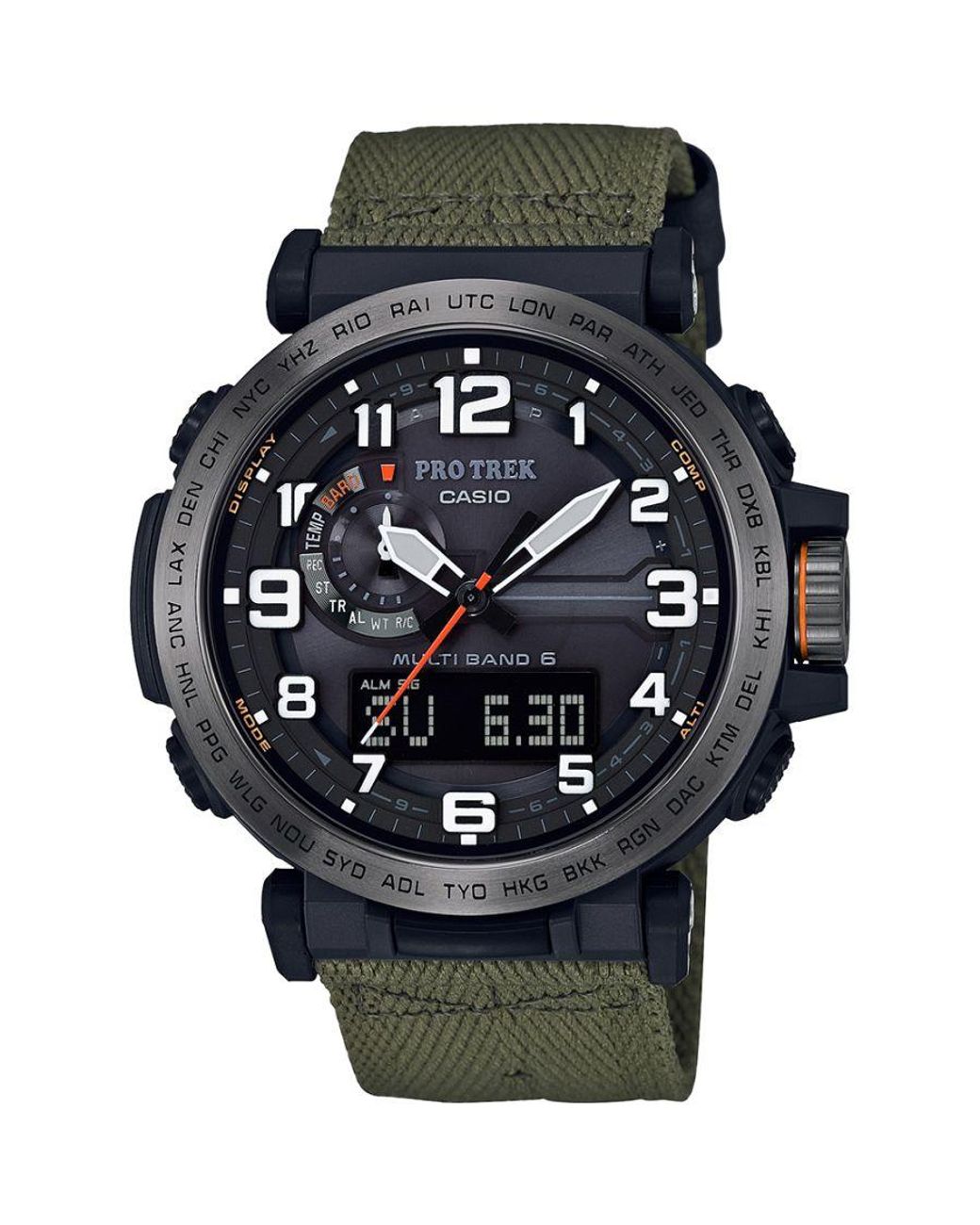 G-Shock Protrek Watch Prw-6600yb-3er Nylon in Black for Men | Lyst UK