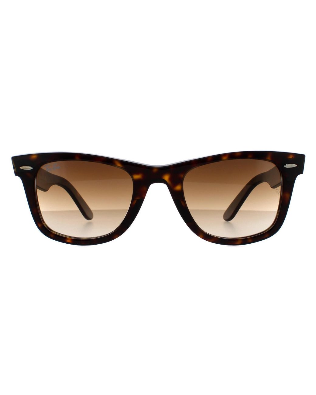Ray-Ban Brown Rectangle Havana Gradient Sunglasses
