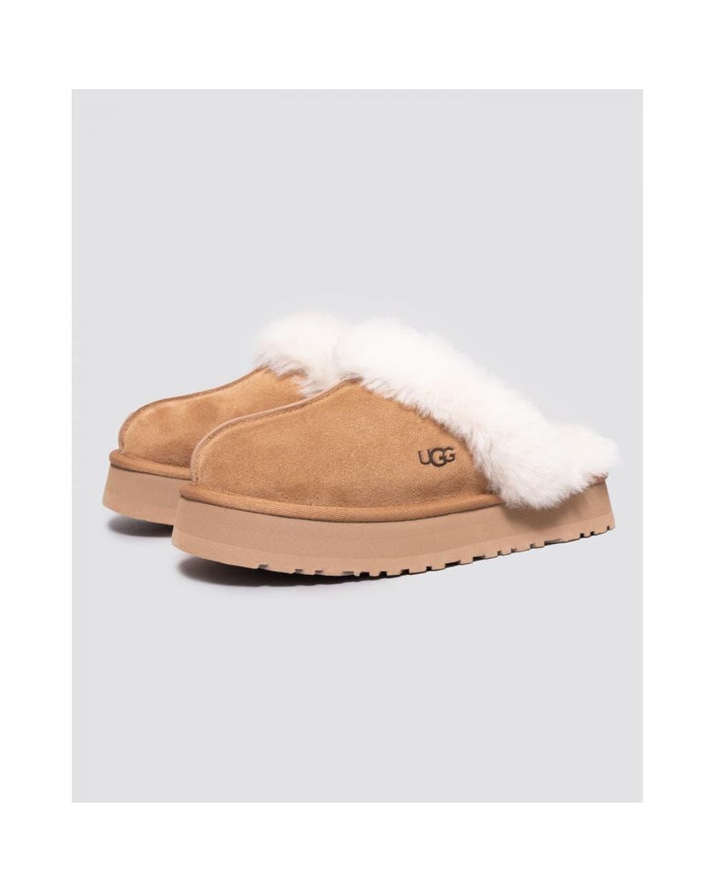 Ugg White Ugg Disquette Slipper