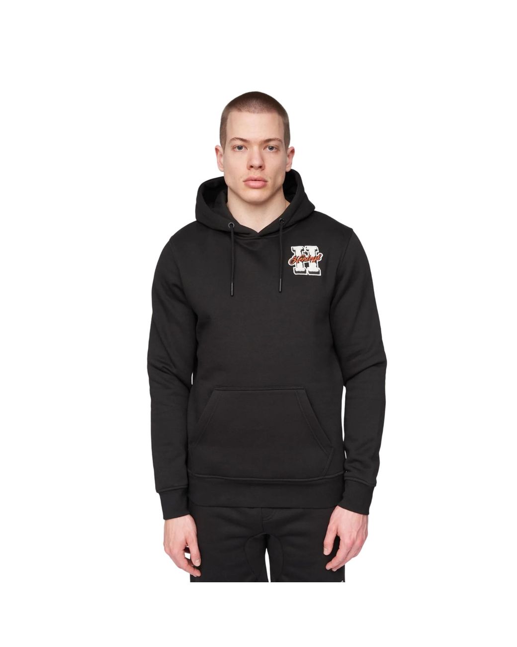 Henleys Black Aitchen Hoodie for men