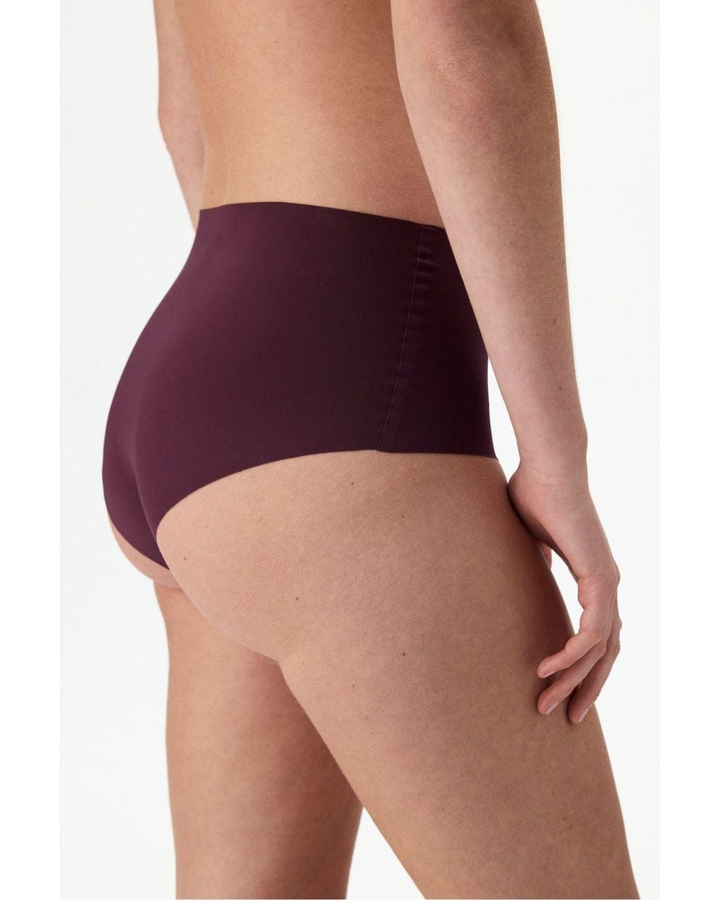 Penti Purple Laser-Cut High-Waist Briefs