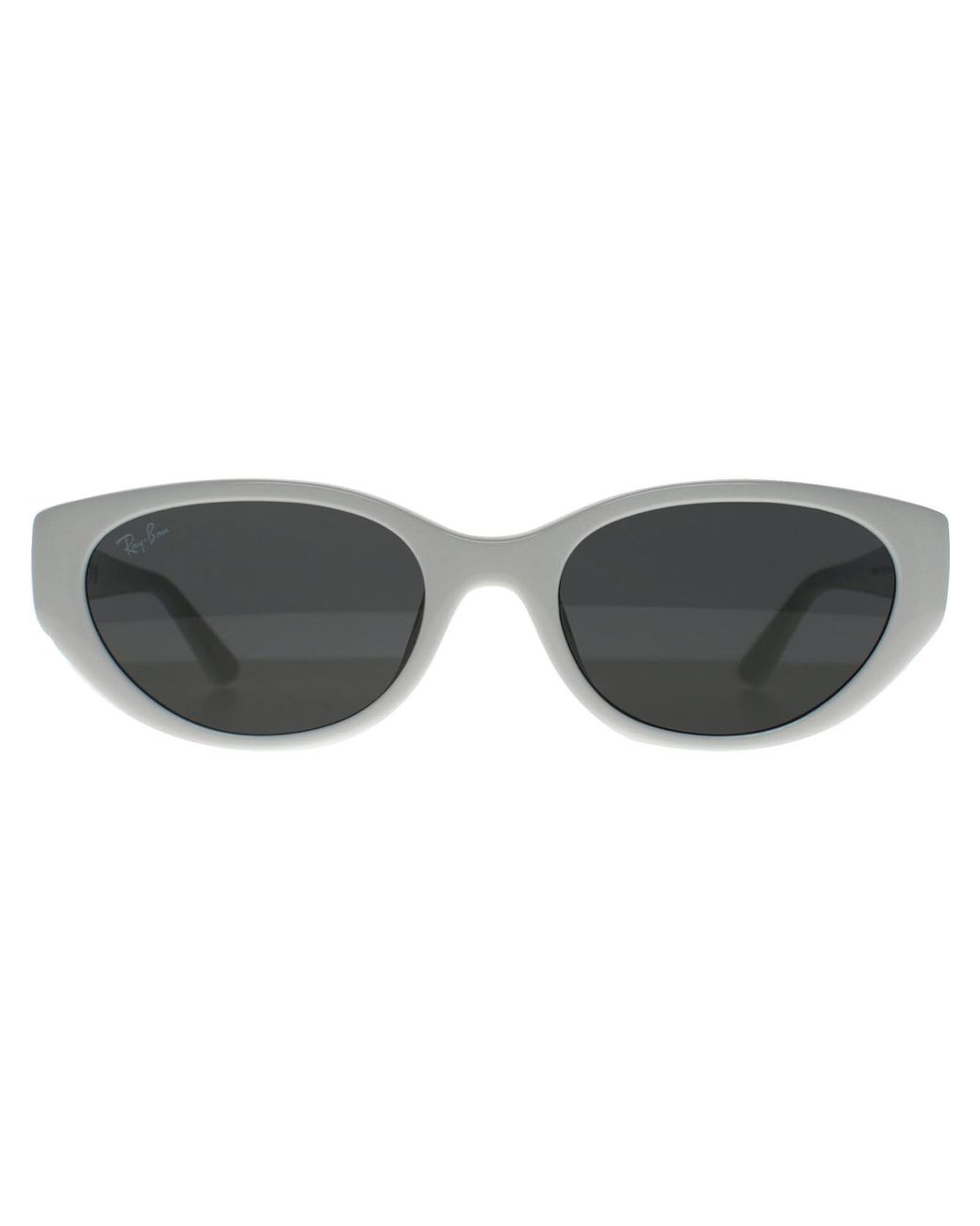 Ray-Ban Gray Oval Polished Dark Rb4457D Bio Based
