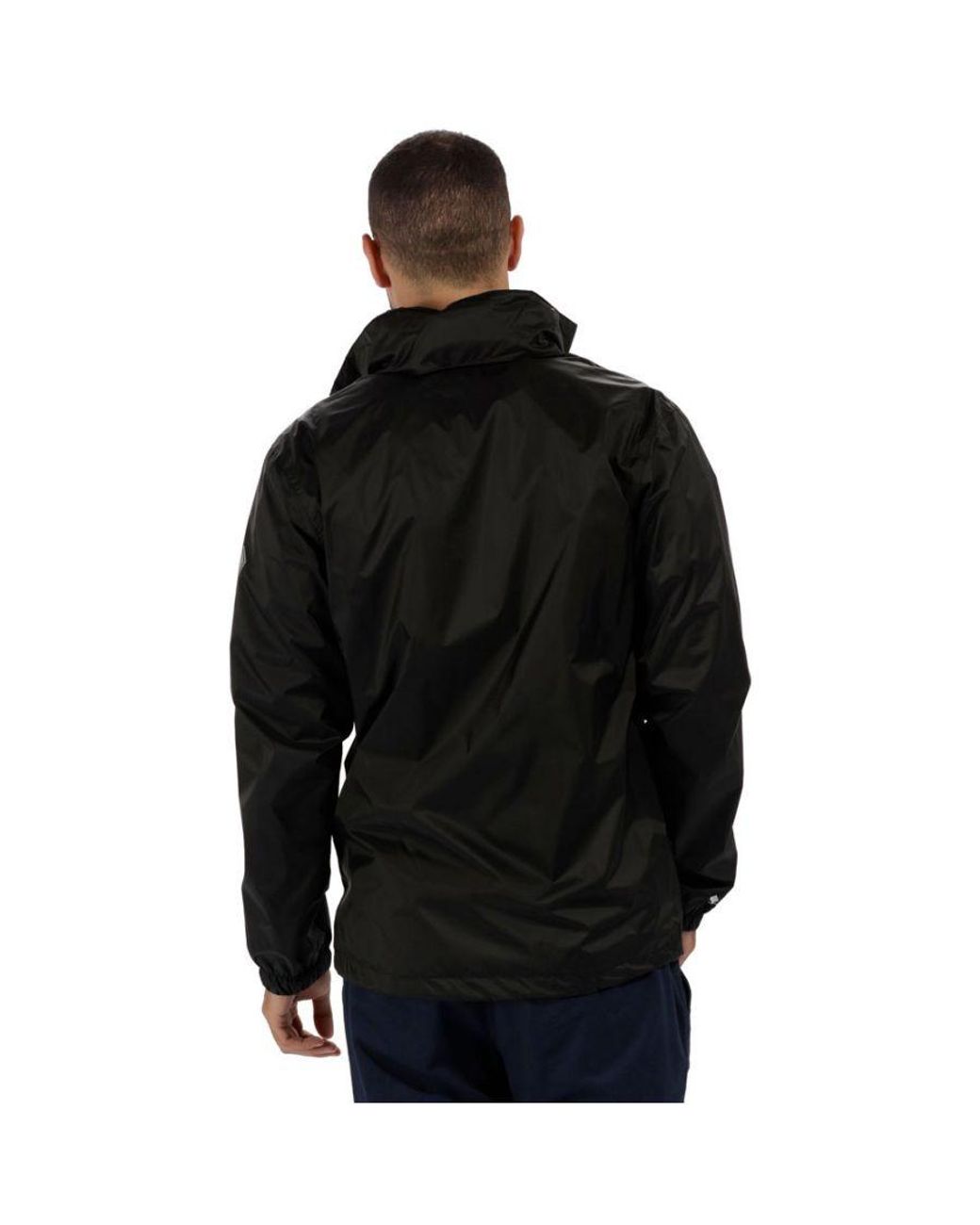 Regatta Black Lyle Iv Waterproof Breathable Packable Jacket Coat for men