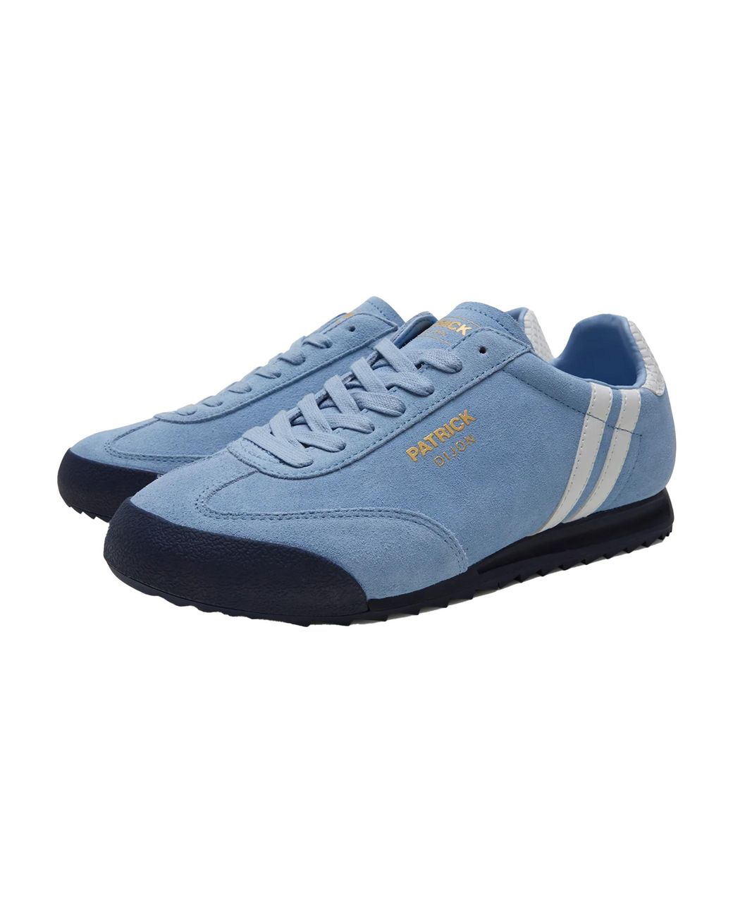 Patrick Blue Dijon Suede Running Trainers for men