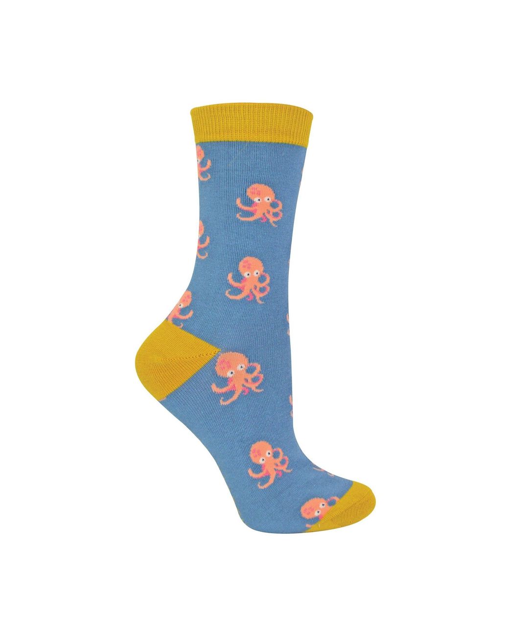 Miss Sparrow Blue 1 Pack Ladies Novelty Animal Patterned Bamboo Socks